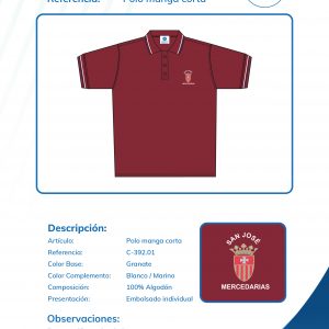 Polo manga corta